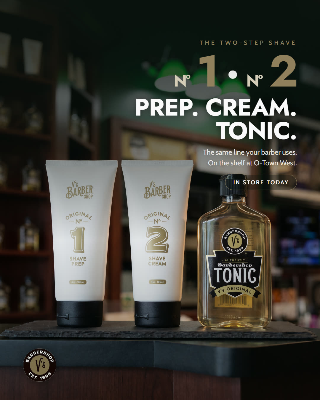 Feed post: the two-step shave cream and V's tonic
